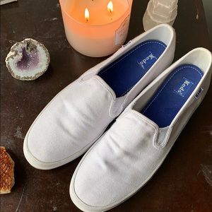 Keds White Slip on Shoes 👟